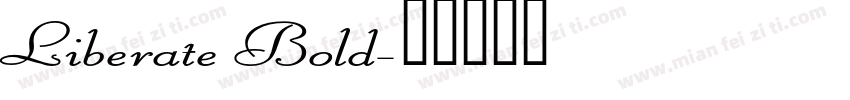 Liberate Bold字体转换